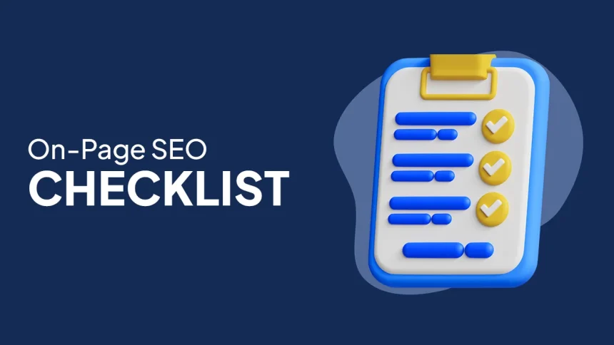 On-Page SEO Checklist for Dubai Business Websites 2026
